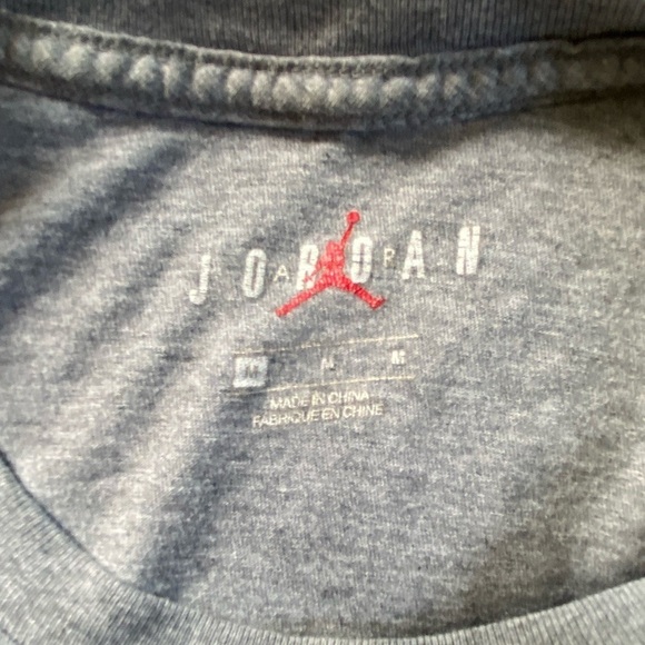 Vintage ‘00 Air Jordan Jumpman Wings Gray T-Shirt Size: Medium - Picture 7 of 8